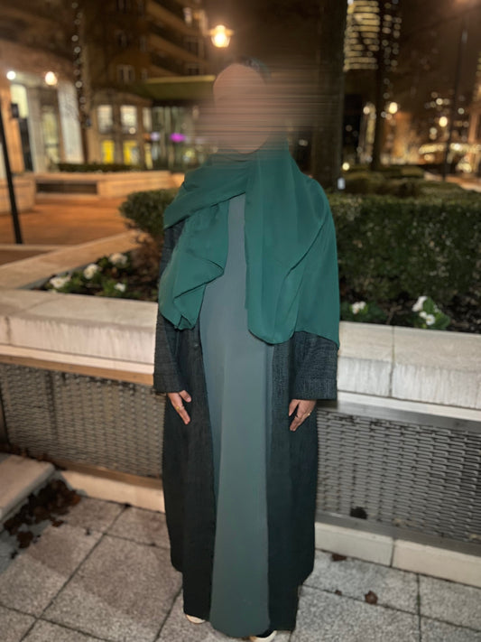 Barakah Abaya Jacket – Emerald Green